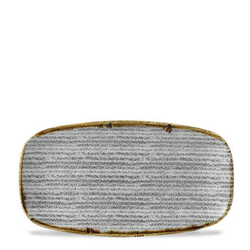 Homespun Stone Grey Chefs' Oblong Plate 29.8 x 15.3cm